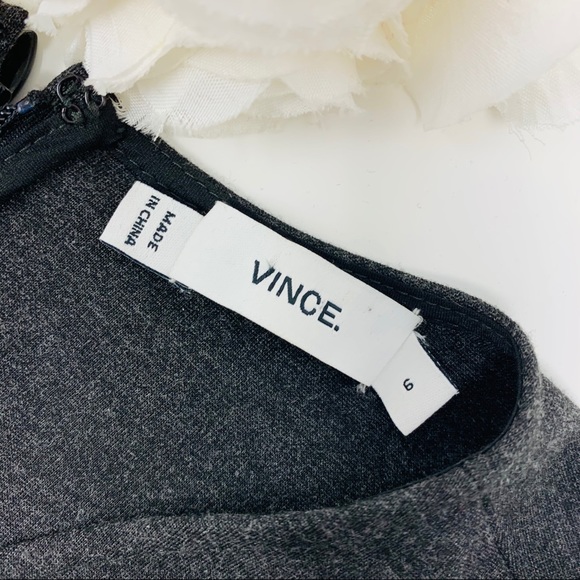 NEW Vince Pleated Gray Point Career Dress - Picture 10 of 11